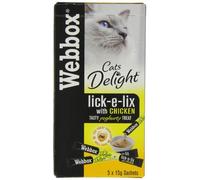 Webbox Chicken Lick-e-lix Cat Food 5 Pack (Pack of 17)