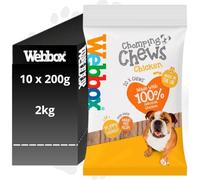 Webbox Dog Chomping Chews Treats Chicken 200g - Box of 10