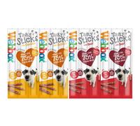 Webbox Dog Delight Variety Pack of 12 (6 x Beef 6 x Chicken) 72 sticks