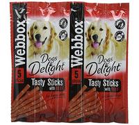 Webbox Dogs Delight Beef Sticks, 55 g, Pack of 18