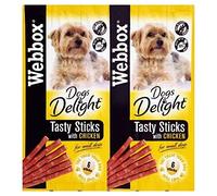 Webbox Dogs Delight Tasty Sticks with Chicken 30g Pack of 2 | 6 Sticks