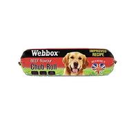 Webbox Improved Recipe Prime Chub Roll Beef, Duck or Chicken Dog Food Treats 720g (Chub Roll Beef, 12 Pack)