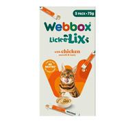Webbox Lick-e-Lix Chicken Cat Treats - 17 Packs