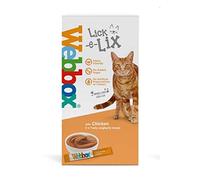 Webbox Lick-e-Lix Unique Tasty Cat Treats Box (All Flavours) 5-7 Treats Per Pack Lick-e-Lix Chicken 5 Pack, 1 Pack