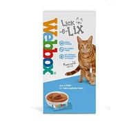 Webbox Lick-e-Lix Unique Tasty Cat Treats Box (All Flavours) 5-7 Treats Per Pack Lick-e-Lix Liver 5 Pack, 17 Pack