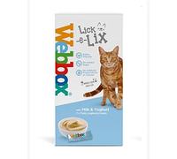 Webbox Lick-e-Lix Unique Tasty Cat Treats Box (All Flavours) 5-7 Treats Per Pack Lick-e-Lix Milk & Yoghurt 7 Pack, 1 Pack