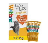Webbox Lick-e-Lix Cat Treats - Chicken - 5 x 15g