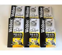 Webbox Lick-e-Lix with Chicken Tasty Yogurty Treat 5 x 15g (PACK OF 6)