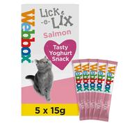 Webbox Lick-e-Lix with Salmon Tasty Yoghurty Treat 5 x 15g