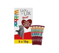 Webbox Lick e Lix Yoghurt with Beef 5pcs (5x15g) (Case of 17)