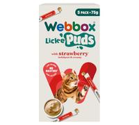 Webbox Lick-e-Puds with Strawberry 5 x 15g (75g)