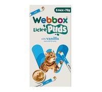 Webbox Lick-E-Puds With Vanilla Cat Treats 5x15g 75g