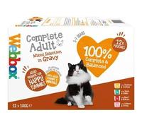 Webbox Mixed Selection Pouches in Gravy Wet Cat Food - 12 x 100g