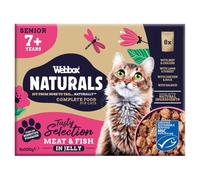 Webbox Naturals Cat Senior 7+ Mixed In Jelly Selection 8 x 100g