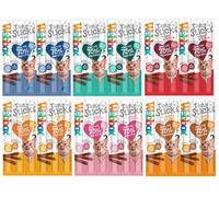 Webbox *NEW* 6 PACK MIXED CAT STICKS CAT KITTEN MEATY STICK TREAT COD DUCK BEEF CHICKEN TURKEY SALMON