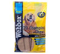 Webbox Prime 20 Chomping Chews with Chicken 200g (Pack of 12 x 20pk)