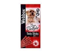 Webbox Pets Choice Dogs Delights Tasty Sticks with Beef 6pcs 30gm Deal of 4 (24 Sticks Total)