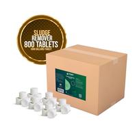 Webbs Water Gardens Pond Muck and Sludge Remover Tablets - Safe for Koi, Birds, Fish, Pets - All Seasons - Effective, Convenient & Handy Pond Maintenance - 800 Tablets - Treats up to 1000 Gallons