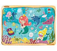 Webby Kids Wooden Jigsaw Puzzle | 40 Pieces | Educational Puzzle for 3-6 Years | Enhances Problem-Solving & Concentration | Includes Wooden Tray for Easy Storage