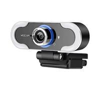 Webcam 1080P 2K Computer Camera with Microphone for Live Streaming, Video Calling, and Conferences - Built-in Fill Light