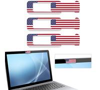Webcam Cover 3 Pack Laptop Camera Cover Privacy Capacity is twice the traditional one, Suitable for Computer Phones, Laptops, Tablets and so on, US Flag, Small