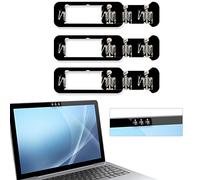 Webcam Cover, 3 Pieces, Laptop Camera Cover, Privacy Shielding Capacity is Twice as Big as The Traditional, Suitable for Computer Mobile Phones, laptops, Tablets and so on (Skull)