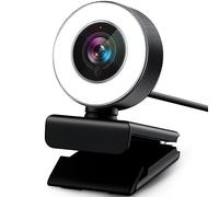 Webcam HD 1080P with Microphone & Ring Light -Vitade 960A USB Pro Computer Web Cam Video Camera for Mac Windows Laptop Gaming Xbox Skype OBS Twitch Youtube Xsplit Stream Video Calling and Recording
