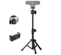Webcam Tripod Stand, Extendable Webcam Stand for Desk Small Camera Tripod for Logitech Webcam C922 C930e C920S C920 C615 C960 C920x BRIO 4K, NexiGo N60, Right Light, GoPro, DSLR, Projector, and More