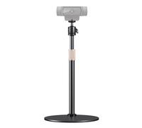 Webcam Tripod Stand for Desk Height Adjustable & 360° Swivel Compatible with Logitech Webcam C922 C930e C920S C920 C615 C960 and BRIO and Other Devices with 1/4" Thread