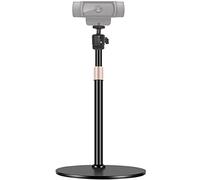 Webcam Tripod Stand for Desk Height Adjustable & 360° Swivel Compatible with Logitech Webcam C922 C930e C920S C920 C615 C960 and BRIO and Other Devices with 1/4" Thread