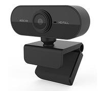 Webcam with Microphone Camera PC Cam 1080p HD 360° Adjustable USB Webcam for Conference Live Streaming Recording Compatible with Skype/Zoom/YouTube