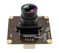 Webcamera usb 5mp Global Shutter USB Camera Module for Computer 60fps High Speed PC Camera Mini UVC USB2.0 Lightburn Camera for Laser Engraver Wide Angle Mini-Sized Webcam for Linux, Windows, Android