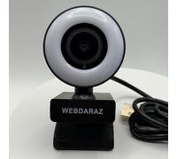 WEBDARAZ Webcam with Light Full HD 4K 1080P Web Camera Auto Focus Microphone Plug and Play USB Computer Web cam for PC Laptop Desktop, Mac Zoom Skype Teams