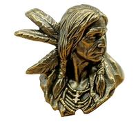 webead Knife Lanyard Paracord Beads Native American, Casted Copper Charm for EDC DIY Paracord Accessories Charms ST#173