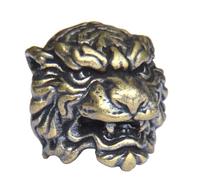 webead Retor Brass Knife Lanyard Paracord Beads Lion's Head, Casted Copper Charm for EDC DIY Paracord Accessories Charms GY#34