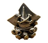 webead Retor Brass Knife Lanyard Paracord Beads Pirate Skull Octopus, Casted Copper for EDC DIY Paracord Accessories Charms ST#188