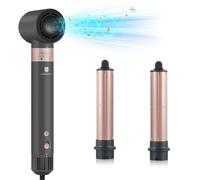 webeauty 3 in 1 Hot Air Styler,110,000 RPM, 20M/S Brushless High Speed Hair Dryer, 200 Million Ioni Negative Blow Dryer with Air Hair Curler for Drying, Curling, Hair Care