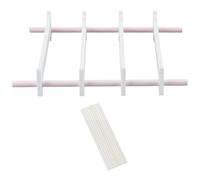 WEBEEDY 1 Set Reusable Kiln Tools Ceramic Hanging Firing Holder & 10 Hanging Rods for Burning Bracket Pottery Tools for Professional Ceramic Firing Glazing Crafts Projects, Hanging Rods: 10x0.3 cm