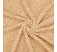 WEBEEDY 1 Yard/0.9m Faux Fur Fabric by The Yard, 155cm Wide Polyester Soft Plush Teddy Bear Fabric Craft Material for Stuffed Animals DIY Sewing Handmade Winter Wear Costumes, Khaki
