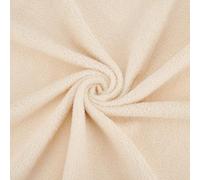 WEBEEDY 1 Yard/0.9m Faux Fur Fabric for Teddy Bears, 160cm Wide Polyester Plush Fabric Soft Craft Material by The Yard for DIY Sewing Handmade Winter Wear Costumes, Beige