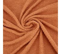 WEBEEDY 1 Yard Soft Teddy Bears Fabric 155 cm Wide Faux Fur Fabric by The Yard Brown Plush Material for Sewing Projects,Teddy Bear Making,DIY Crafts, Christmas Winter Home Decor