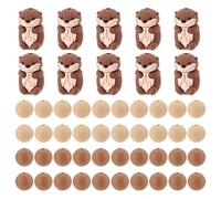 WEBEEDY 10 Pcs Otter Silicone Focal Beads with 40 Pcs 15mm Round Rubber Beads Bulk Animal Loose Bead Charm for Pens Lanyards Keychain DIY Making Christmas Valentine's Day Thanksgiving DIY Crafts Gift