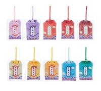 WEBEEDY 10 Styles Japanese Omamori Amulets Handmade Traditional Japanese Omamori Blessing Lucky Amulet Health Wealth Safety Hanging Fortune Bag Good Luck Gifts for Women Men (Assorted Color)