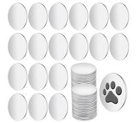 WEBEEDY 100 PCS Stainless Steel Disc Stainless Steel Circular Plate Disc Blank Metal Strike Flat Round Plate for Crafts Metal Stamping and Jewelry Making(19x1.3 mm/0.75x0.05 Inch)