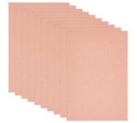 WEBEEDY 10pcs Pink Fiber Shoe Insoles Boards 20x30CM, 1.5MM Thin Cellulose Boards Pre Cut Shoe Inserts Comfortable Support for Women Shoes Boots Making & Repair Supplies Fashion Shoes Work Boots