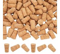 WEBEEDY 120 Pcs Natural Wood Wine Corks Tapered Cork Stoppers for Bottles Leakproof Replacement Wine Stoppers for Wine Making DIY Crafts Making Beer Brewing Sealing, 22x17x35 mm