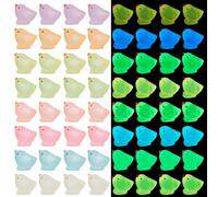WEBEEDY 120pcs Mini Chickens Figurines Resin Animals Luminous Miniature Glow in The Dark Tiny Animals for Garden Landscape DIY Terrarium Crafts Aquarium Party Home Party Decor Ornament, 8 Colors