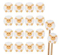 WEBEEDY 16PCS Cute Sheep Knitting Needle Stoppers Needle Point Protectors Small Knitting Tip Protectors Needle End Caps Knitting Crochet Supplies Accessories