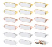 WEBEEDY 18 PCS Blank Sublimation Watch Charms Heat Transfer Watch Bands Charm Rectangle Sublimation Blank Photo Watch Charms Personalized Watch Strap Accessories for Women Men(3 Colors,25x8x6 mm)