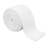 WEBEEDY 2.2 Yards Stretchy Rib Knit Fabric for Sleeves, 6.5cm/2.6 Inch Width White Ribbing Cuff Fabric for Jacket Sportswear Hoodie Sleeve Cuffs Replacement Repair, DIY Sewing Craft Supplies